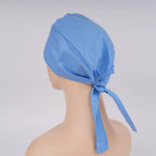 Sky Blue Tie Back Scrub Cap