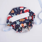 Snowman & Gingerbread Ponytail Scrub Cap
