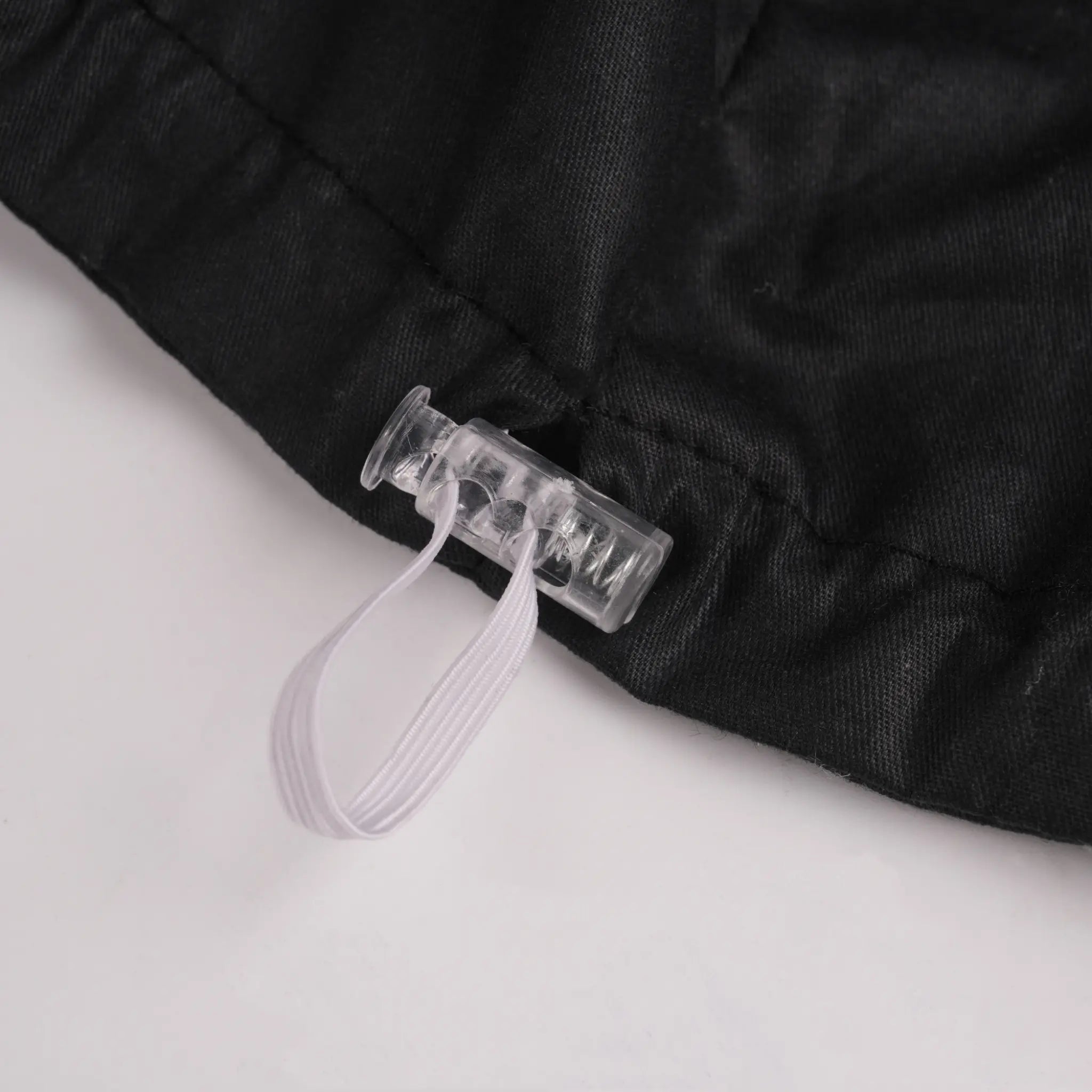 Solid Black Euro Scrub Cap