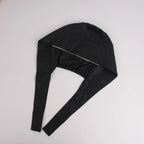 Solid Black Tie Back Scrub Cap