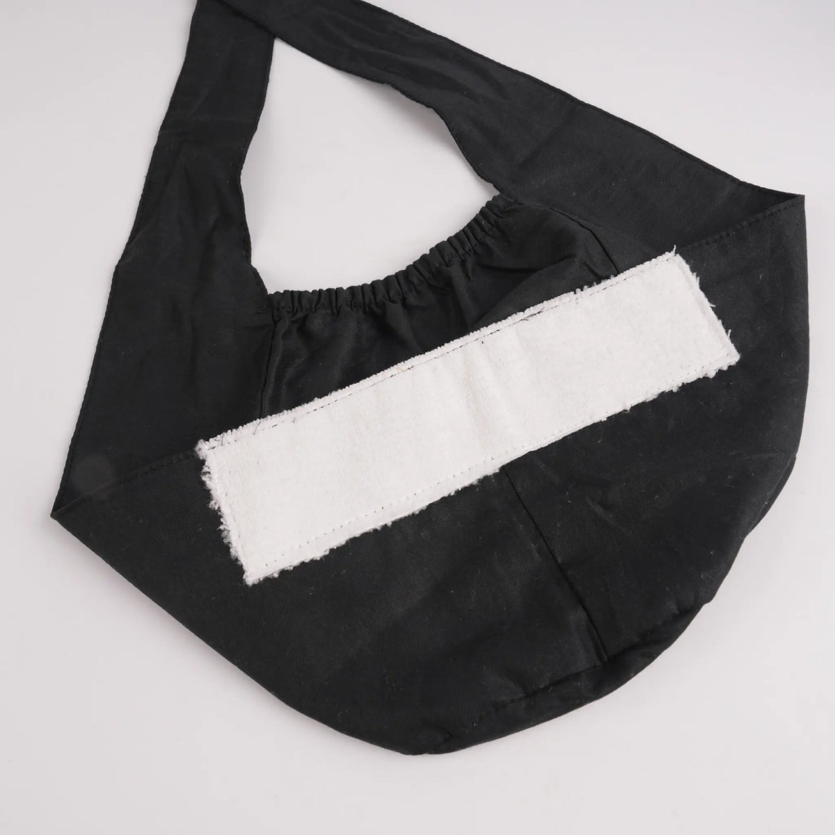 Solid Black Tie Back Scrub Cap