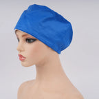 Solid Blue Euro Scrub Cap