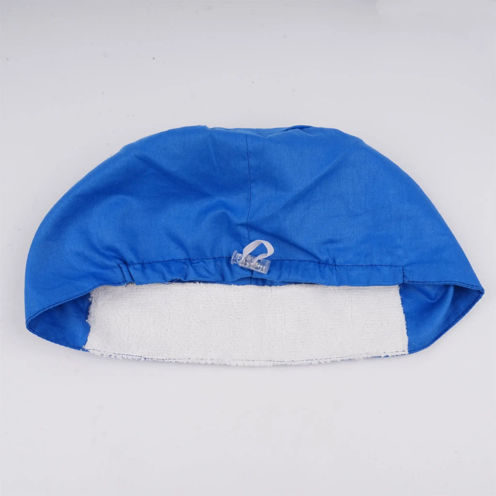 Solid Blue Euro Scrub Cap