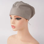 Solid Gray Euro Scrub Cap