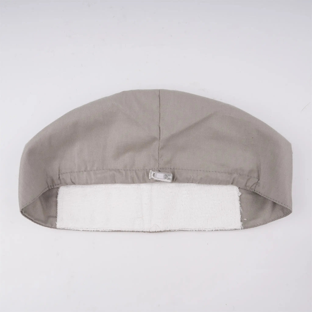 Solid Gray Euro Scrub Cap