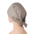 Solid Gray Tie Back Scrub Cap