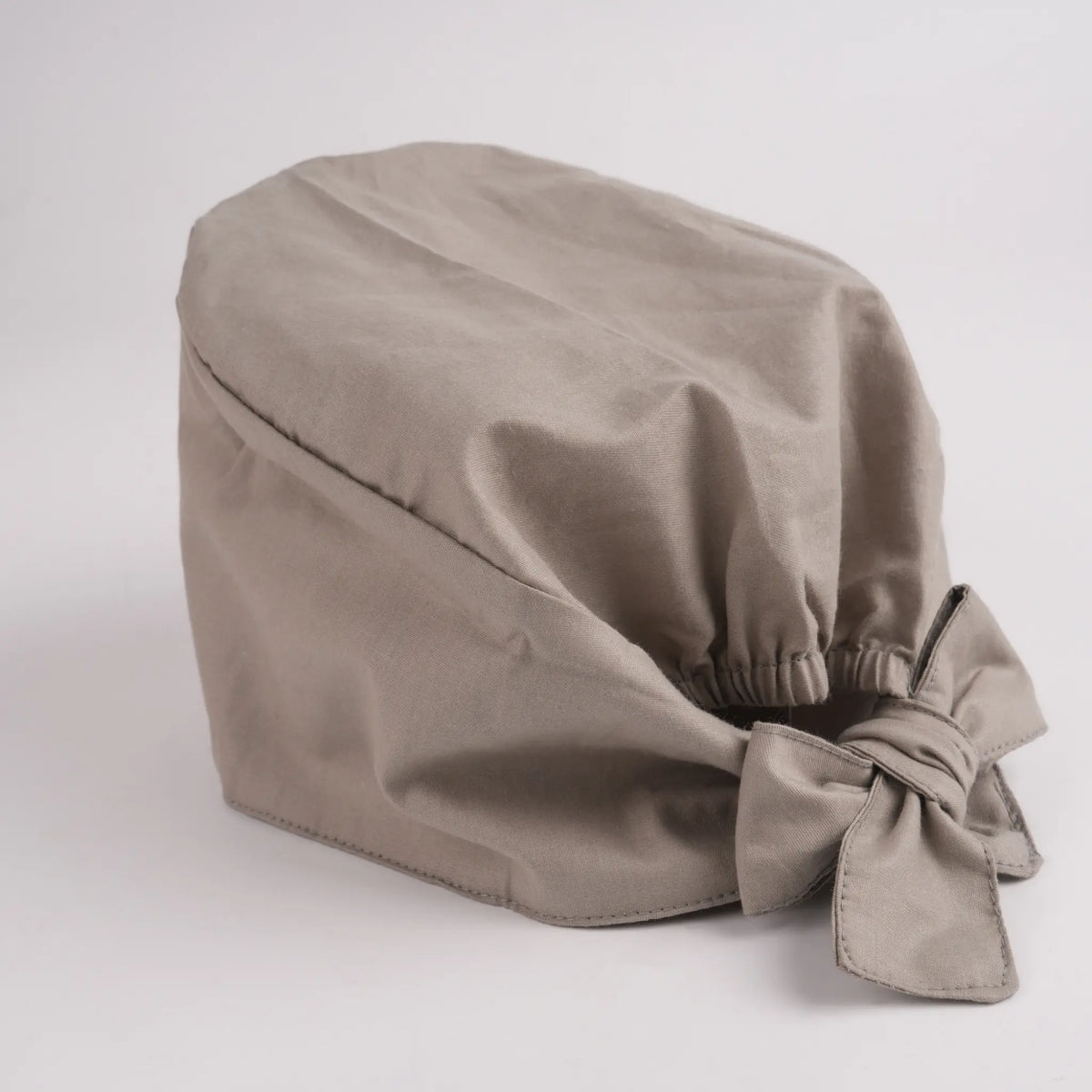 Solid Gray Tie Back Scrub Cap
