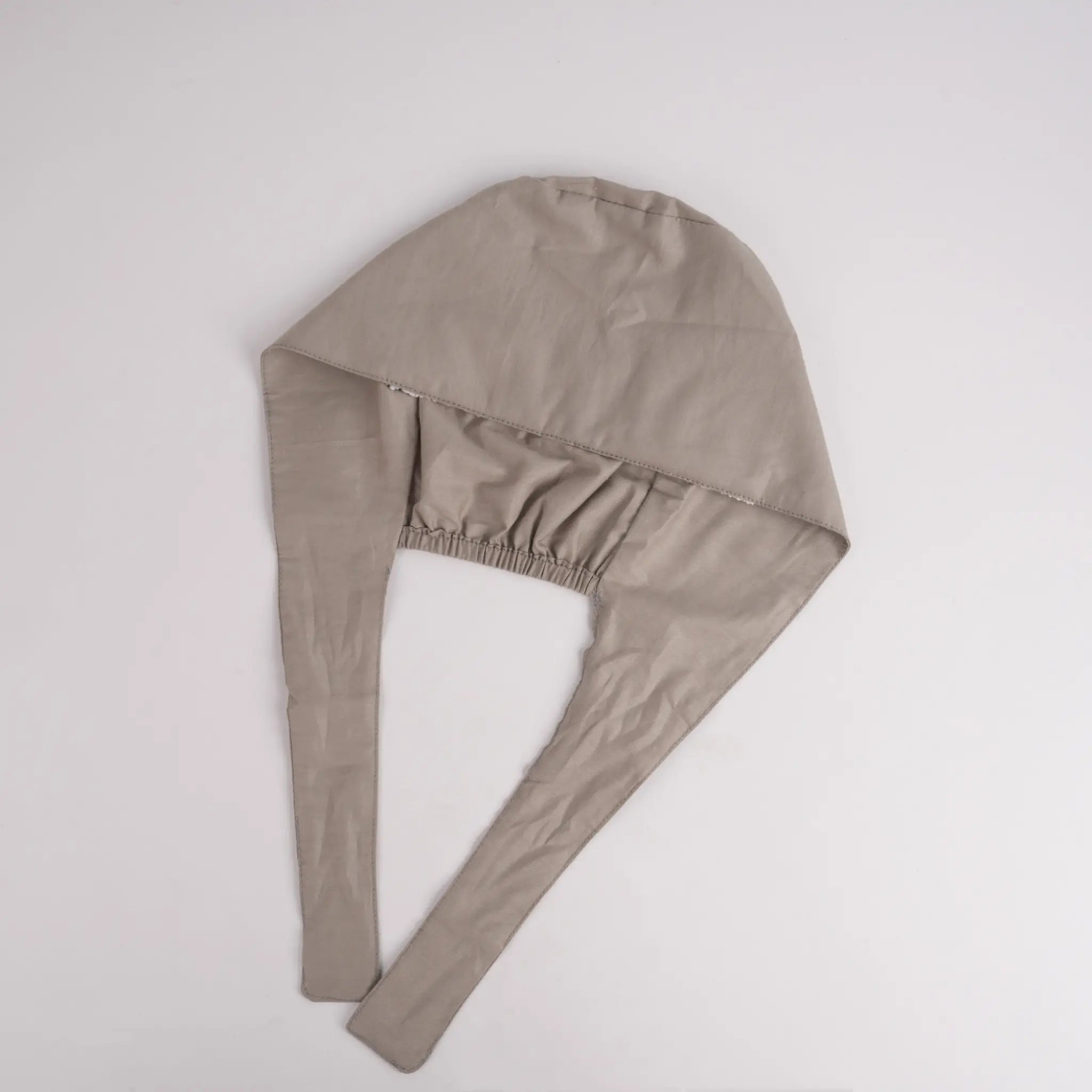 Solid Gray Tie Back Scrub Cap