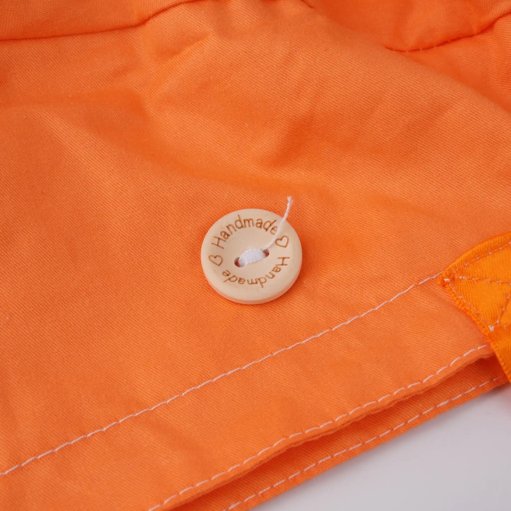 Solid Orange Ponytail Scrub Cap
