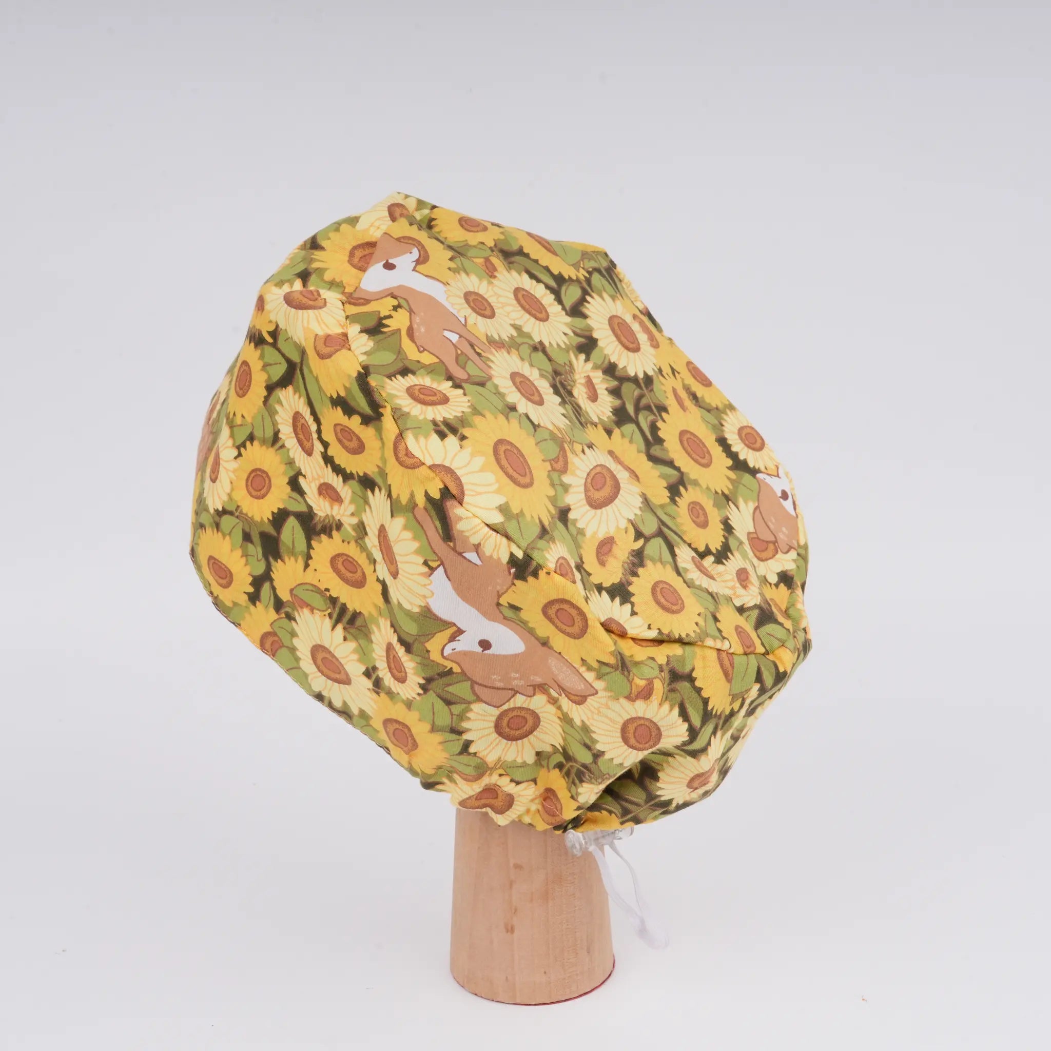 Sunflower Euro Scrub Cap