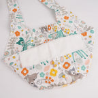 Sika Deer & Flowers Tie Back Scrub Cap