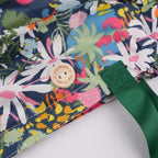 Colorful Florals Ponytail Scrub Cap