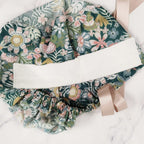 Tropical Flowers Ponytail Scrub Cap