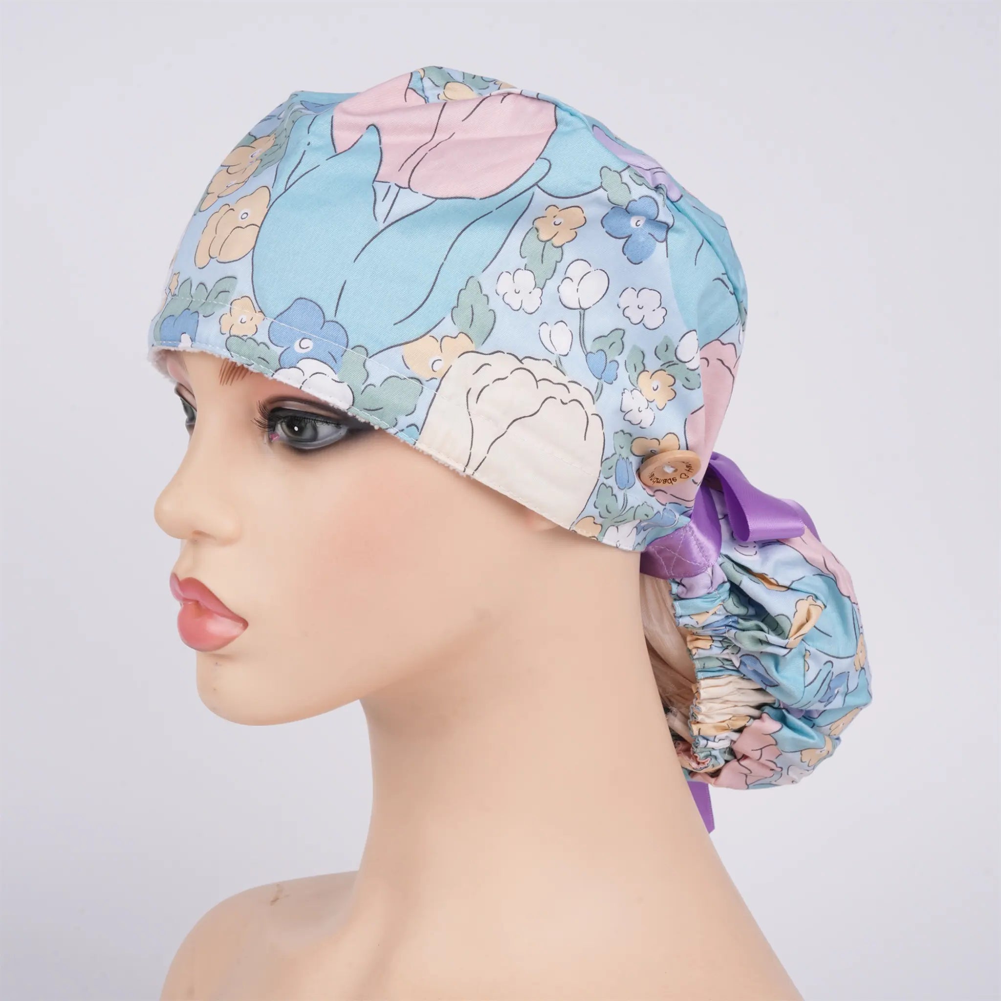 Tulip Ponytail Scrub Cap