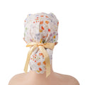 Watercolor Wildflower Ponytail Scrub Cap