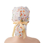 Watercolor Wildflower Ponytail Scrub Cap