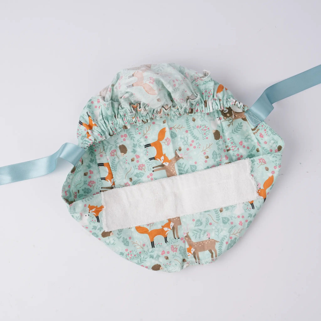 Woodland Animals Ponytail Scrub Cap