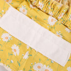 Yellow Daisy Ponytail Scrub Cap