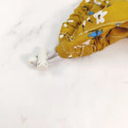 Yellow Floral Bouffant Scrub Cap
