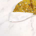 Yellow Floral Bouffant Scrub Cap