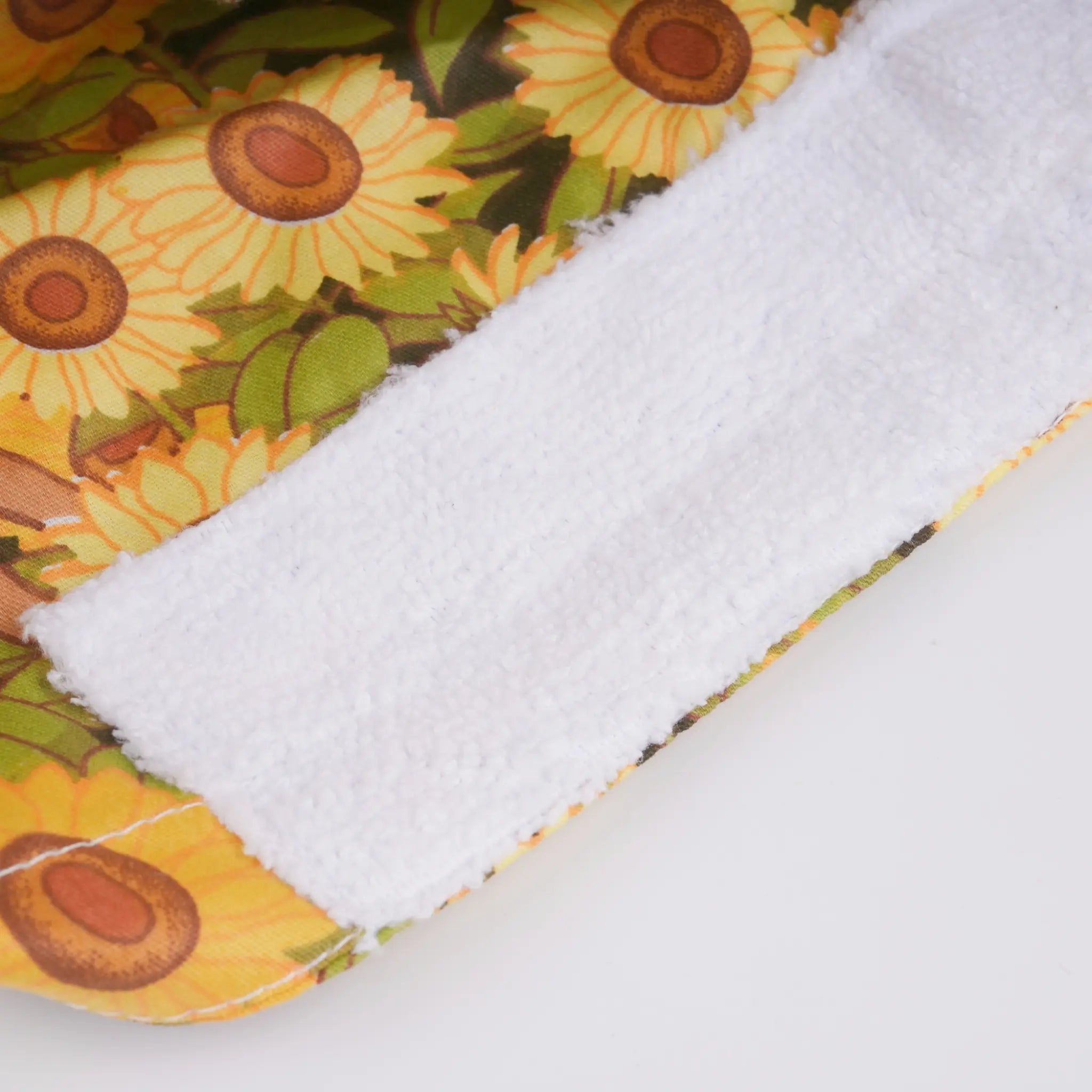 Yellow Sunflower & Deer Ponytail Scrub Cap